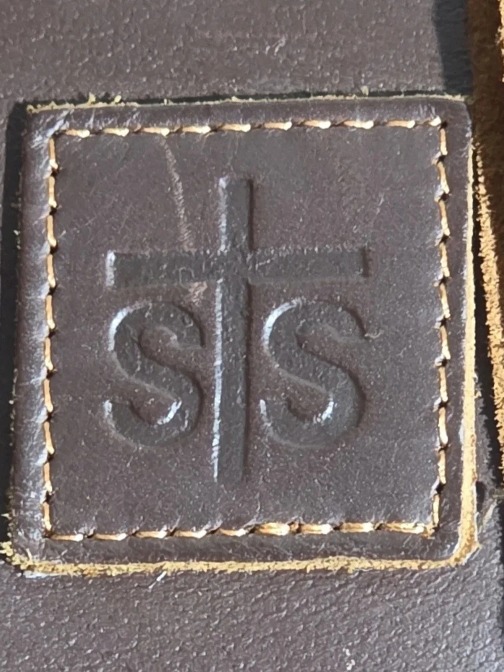 STS Ranchwear Dark Brown Leather Fringe Backpack with Tan Floral Appliqués - Picture 4 of 9